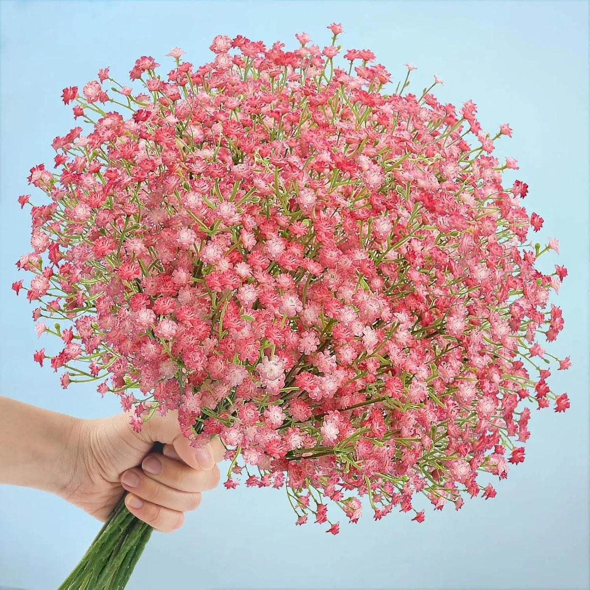 N&T NIETING Baby Breath Flowers Artificial Bulk, 10Pcs, Fall Pink Decor