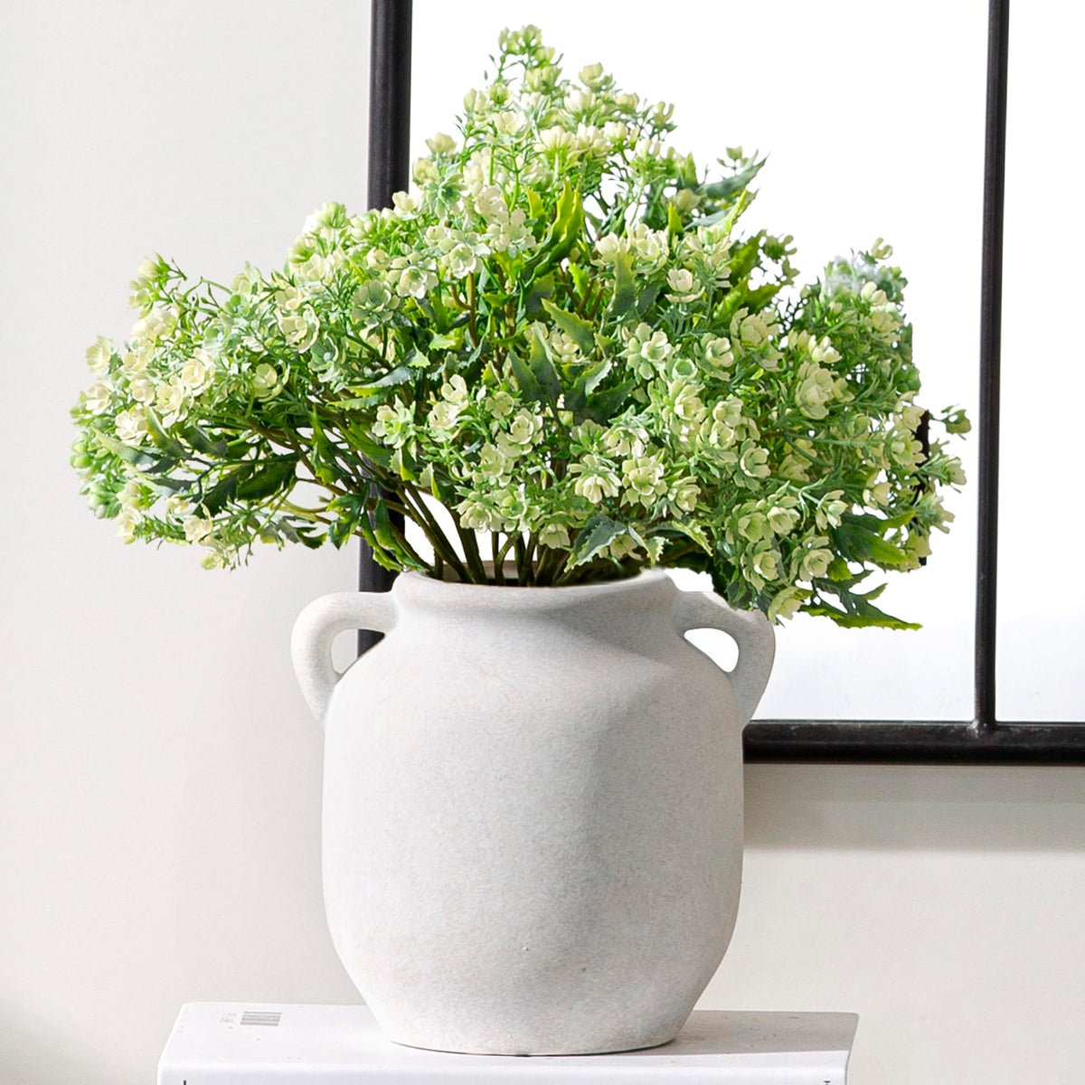 Vanselia Ceramic Flower Vase Home Table Decor Living Room Farmhouse 12 in