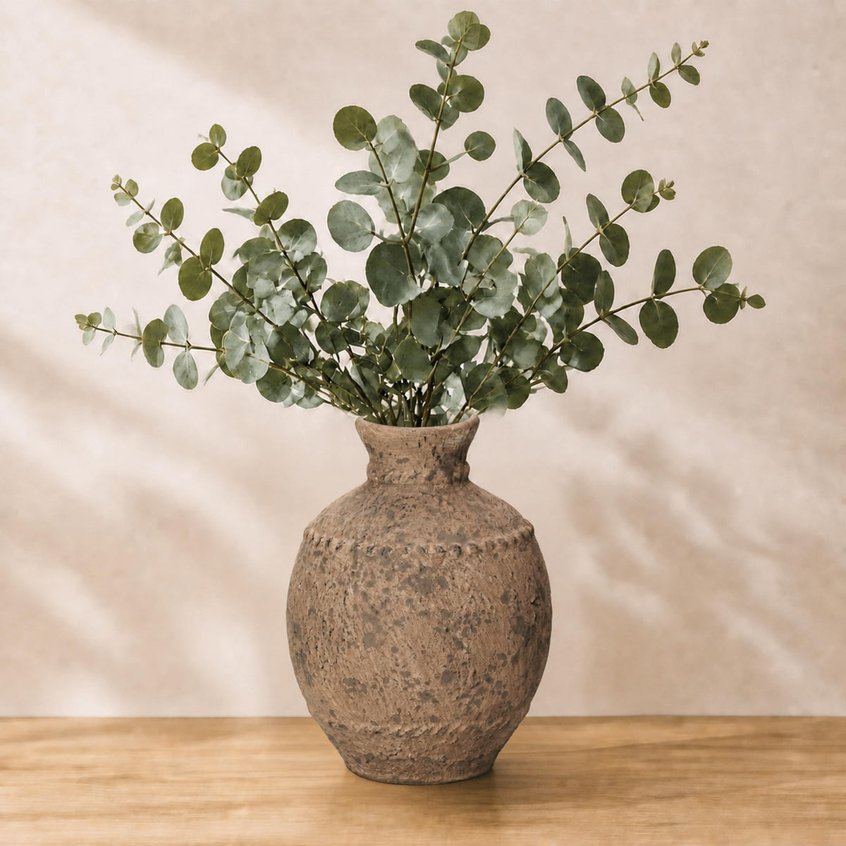 Sunddo Rustic Ceramic Vase for Flower, 8.5 Inch