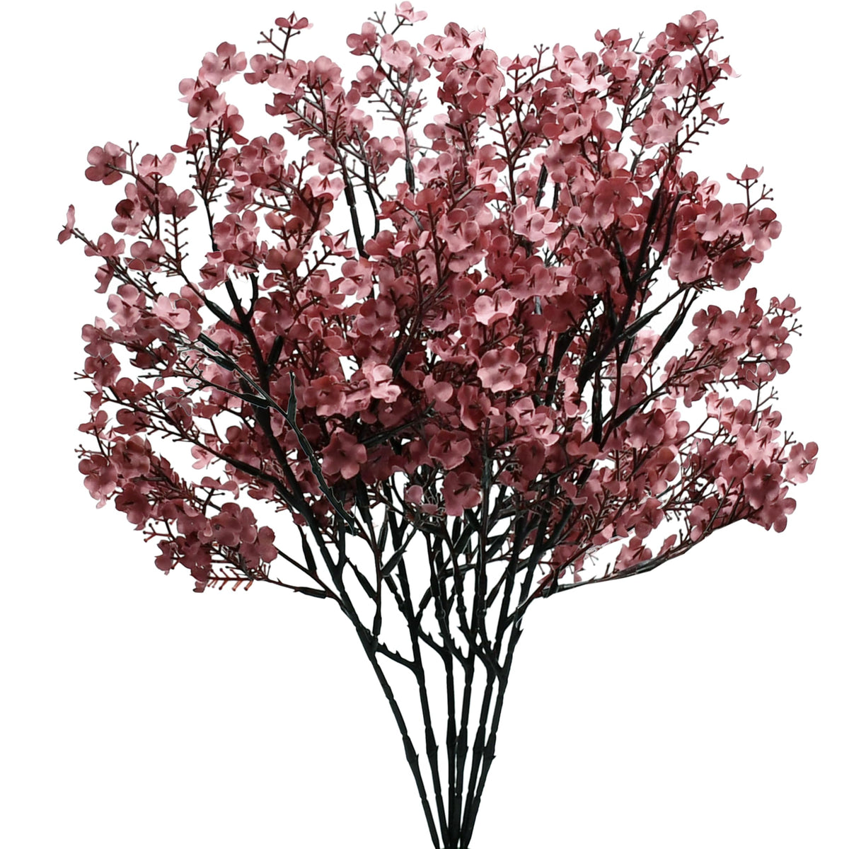 Mandy's 6 Bundles Artificial Light Brown Baby’s Breath Flowers