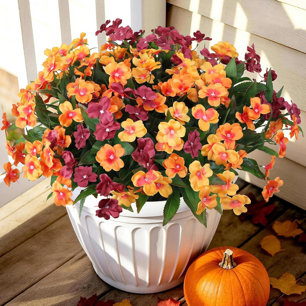 ZFProcess Artificial Fall Flowers for Outdoors Silk Fake Flowers Fall Decor