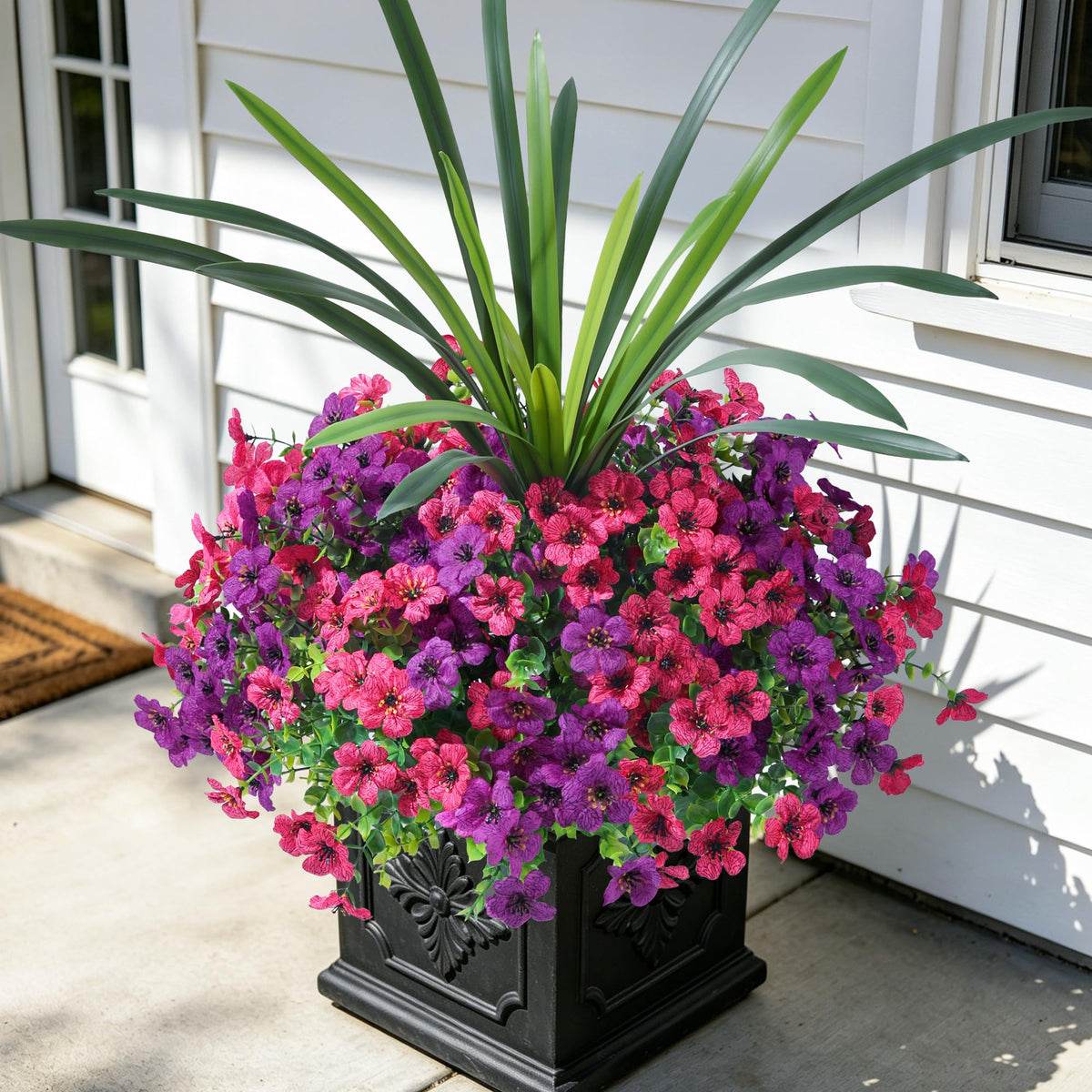 INSPRING Fall Artificial Mums for Outdoors 12 Pcs, UV Resistant Fall Flower