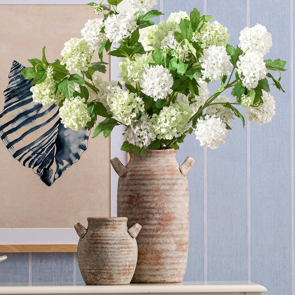 Vanselia Ceramic Flower Vase Home Decor Living Room Table Vases (12" Retro)