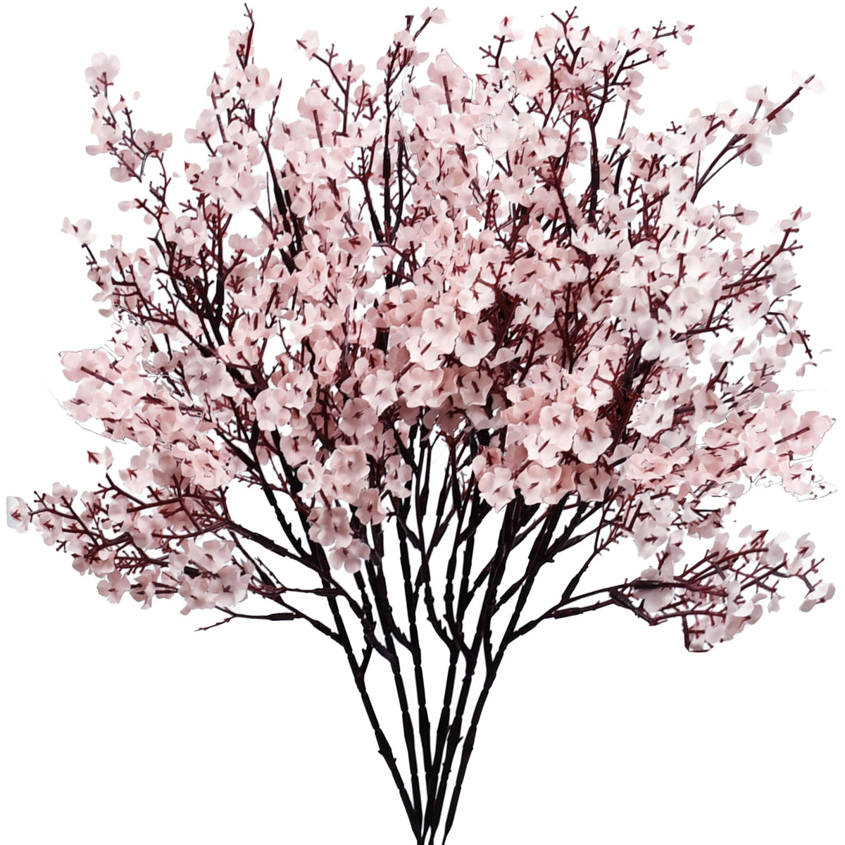 Mandy's 6 Bundles Artificial Light Brown Baby’s Breath Flowers