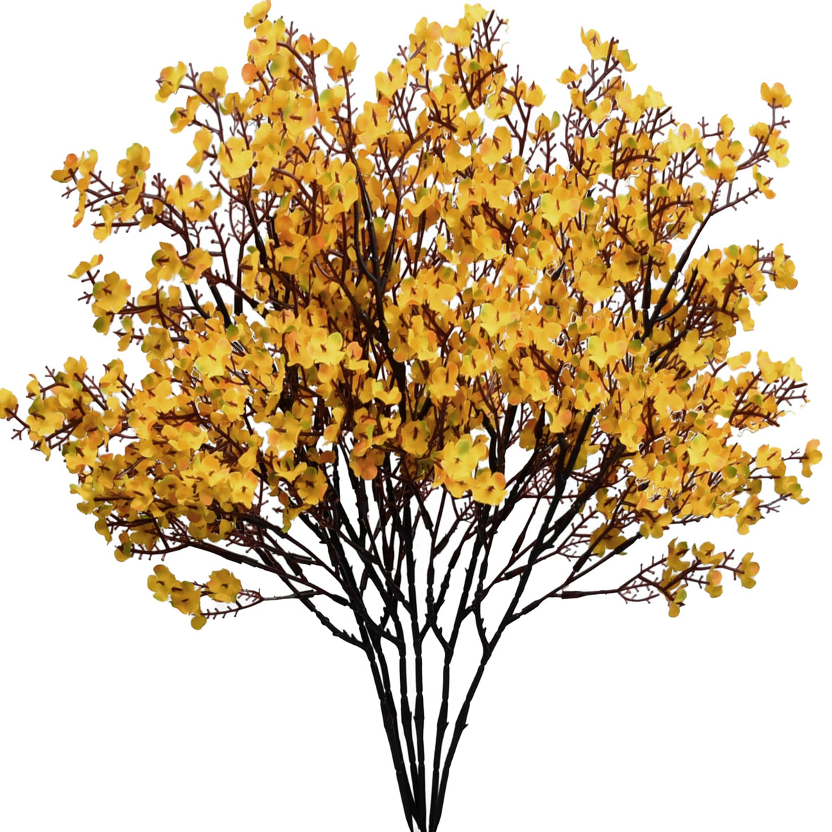 Mandy's 6 Bundles Artificial Light Brown Baby’s Breath Flowers