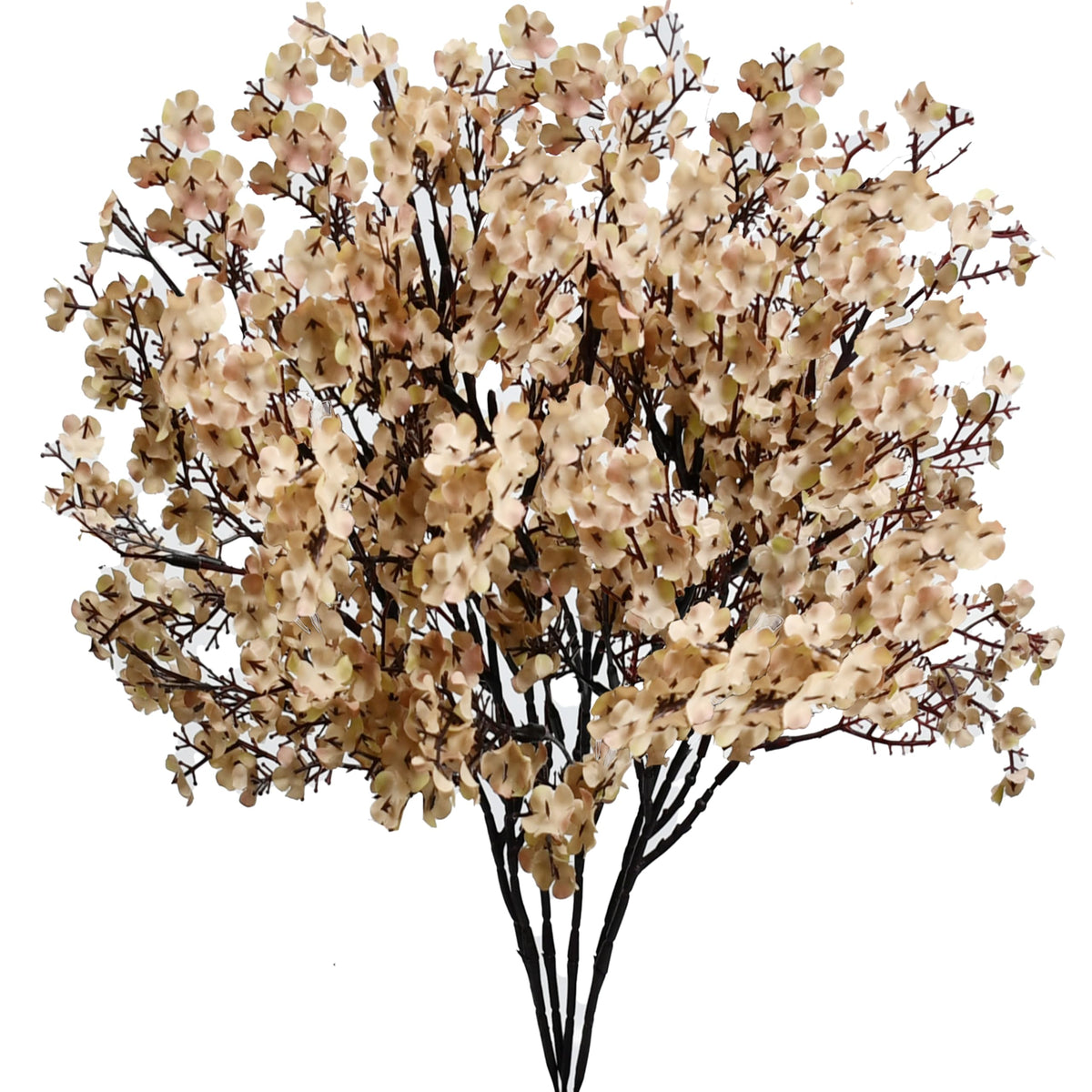 Mandy's 6 Bundles Artificial Light Brown Baby’s Breath Flowers