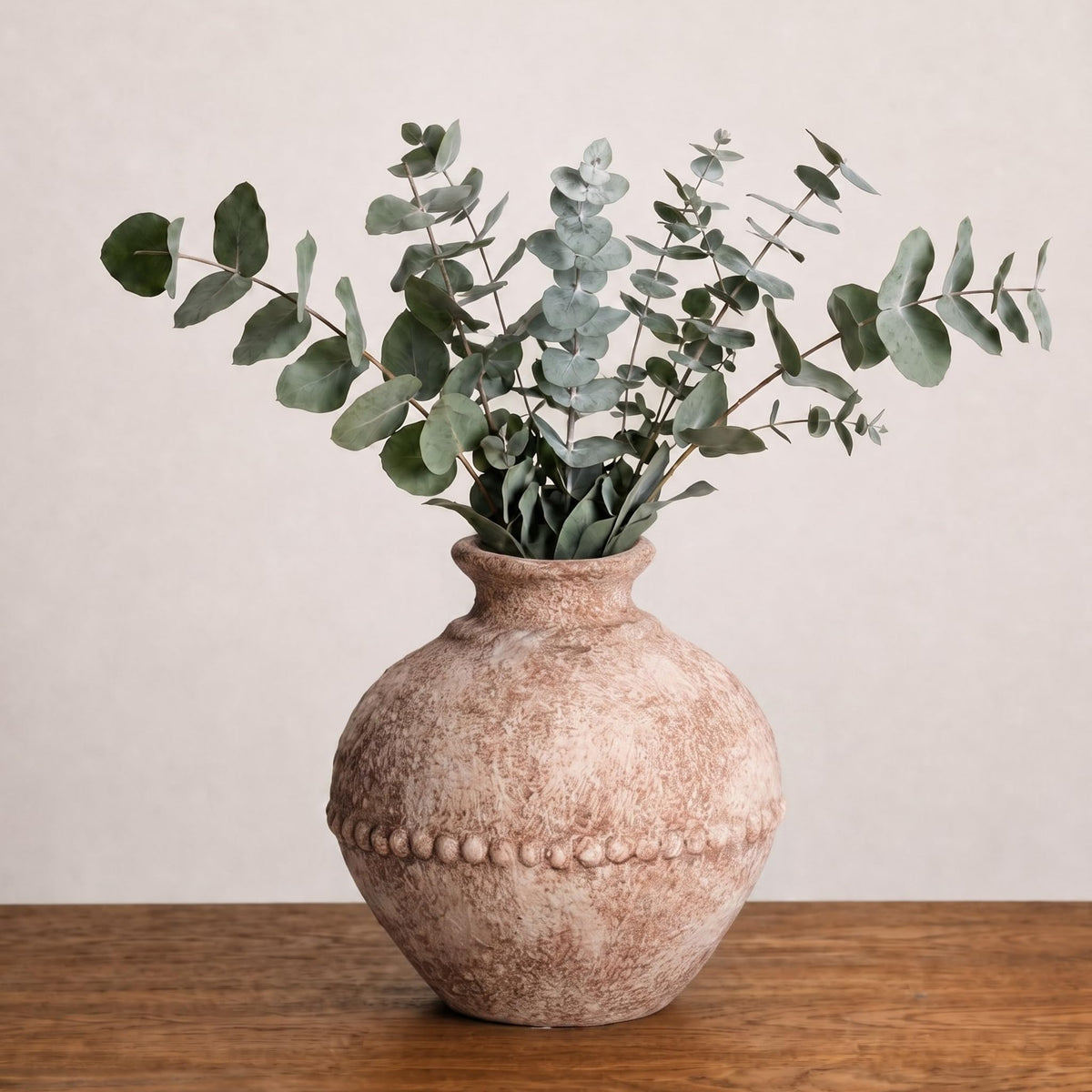 Sunddo Rustic Ceramic Vase for Flower, 8.5 Inch