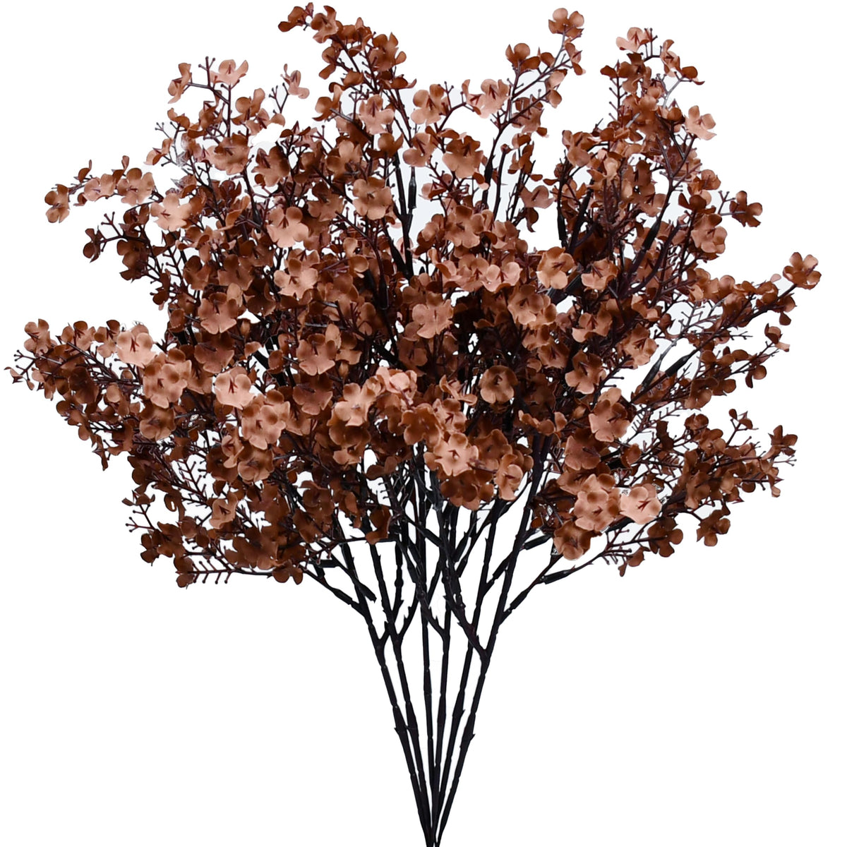 Mandy's 6 Bundles Artificial Light Brown Baby’s Breath Flowers