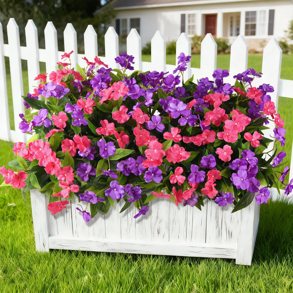 ZFProcess Artificial Fall Flowers for Outdoors Silk Fake Flowers Fall Decor