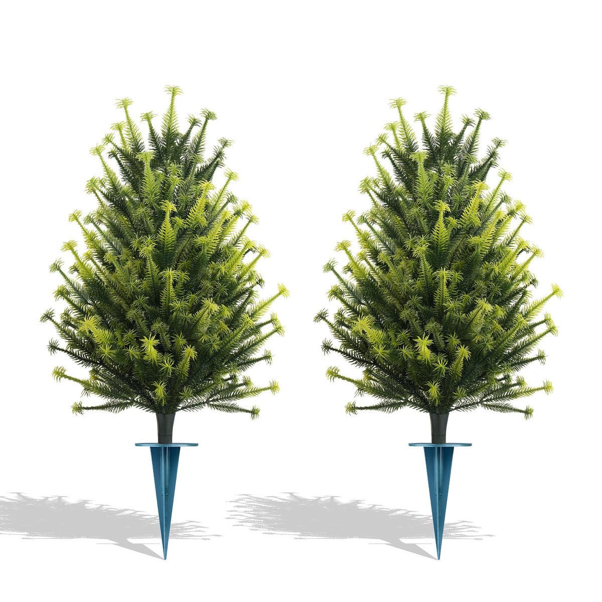 Artificial Boxwood Topiary Ball Lavender, Set of 2 UV Resistant