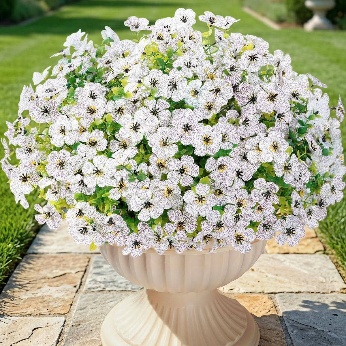 Lifewit Fall Artificial Flowers for Outdoor, Faux Flowers for Garden Decor