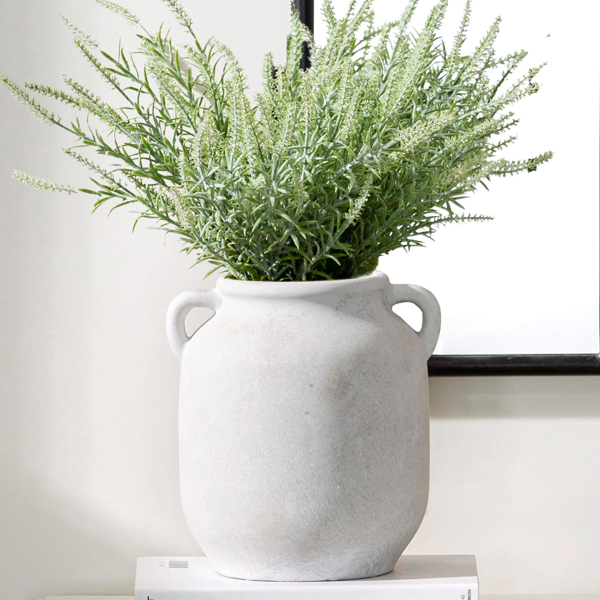 Vanselia Ceramic Flower Vase Home Table Decor Living Room Farmhouse 12 in