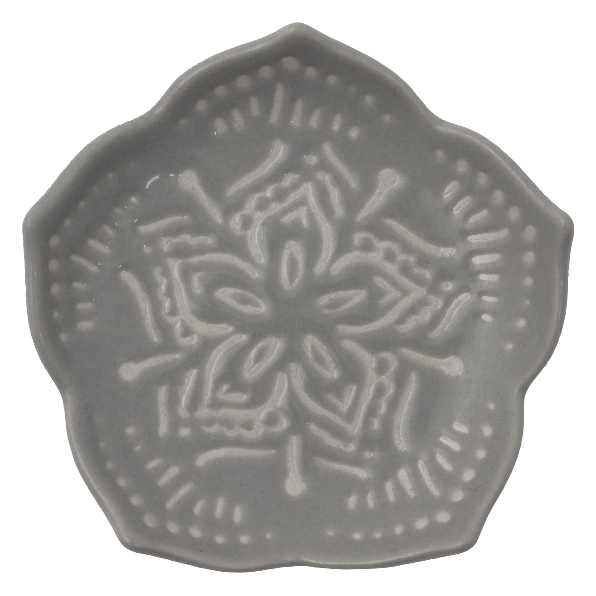 Karma Gifts Large Fluted Trinket Tray, White