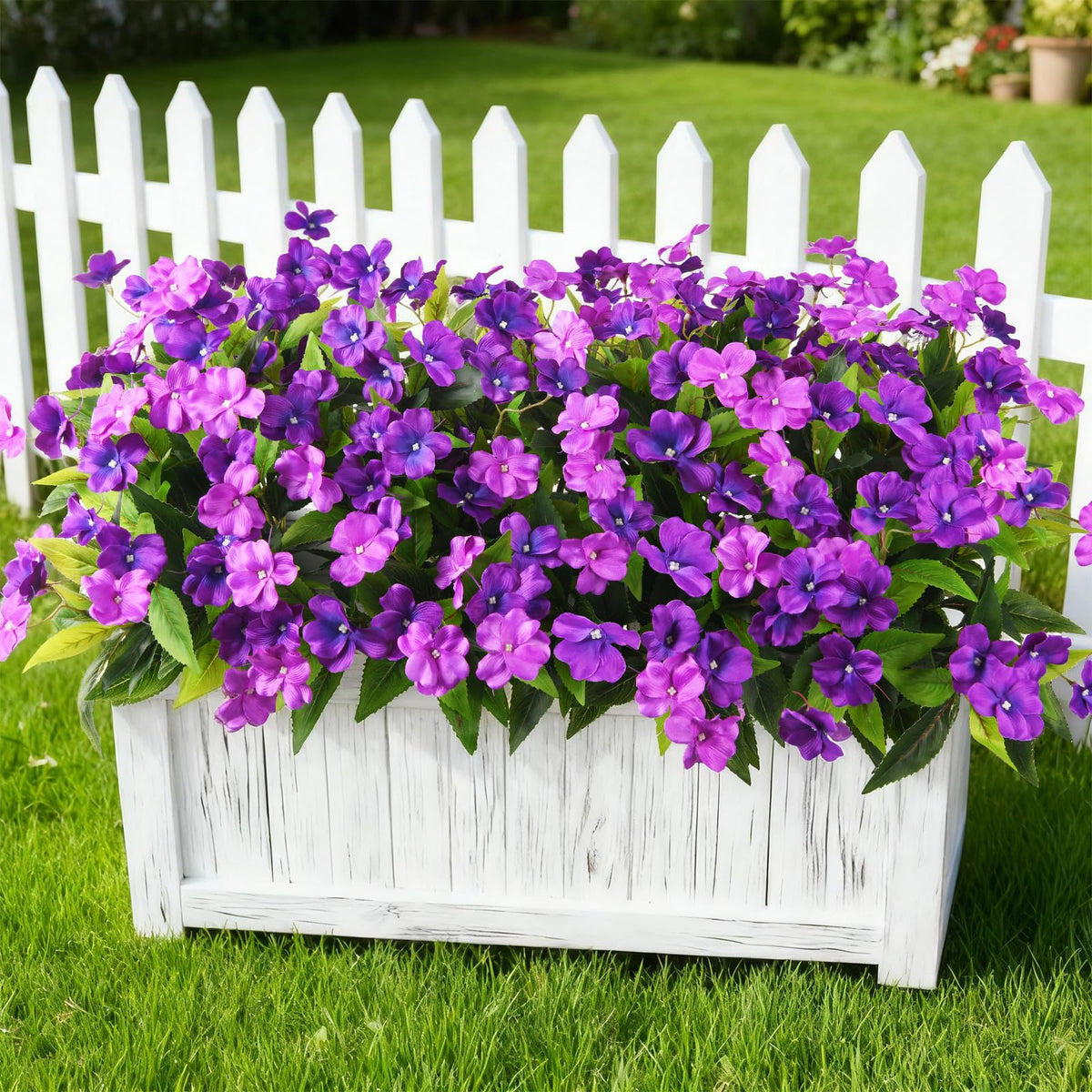 ZFProcess Artificial Fall Flowers for Outdoors Silk Fake Flowers Fall Decor