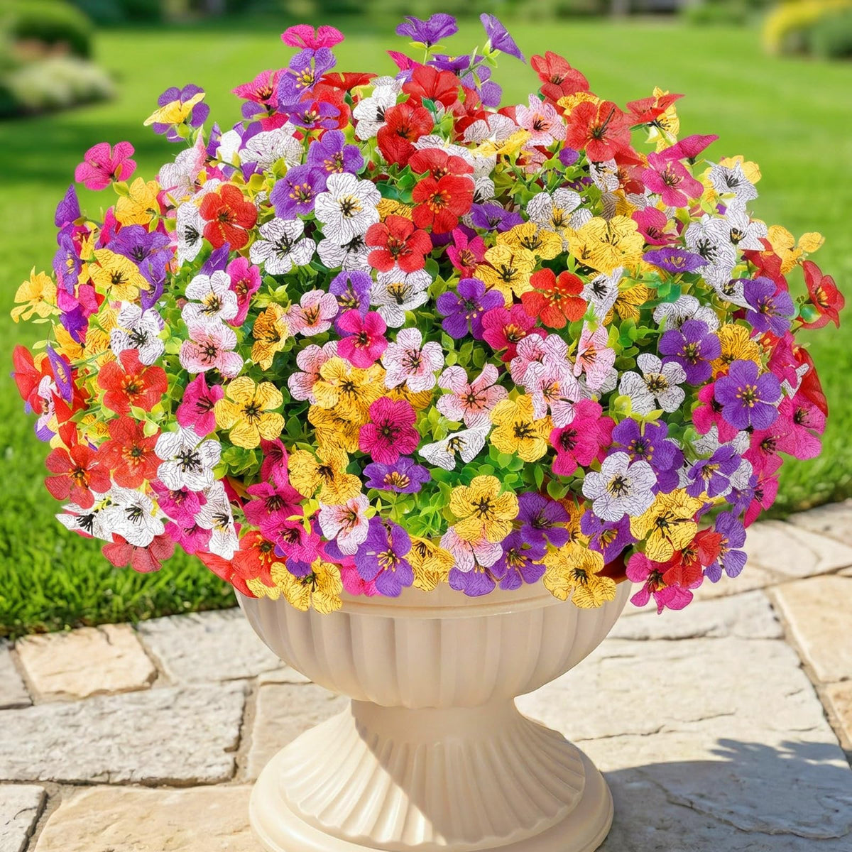 Lifewit Fall Artificial Flowers for Outdoor, Faux Flowers for Garden Decor