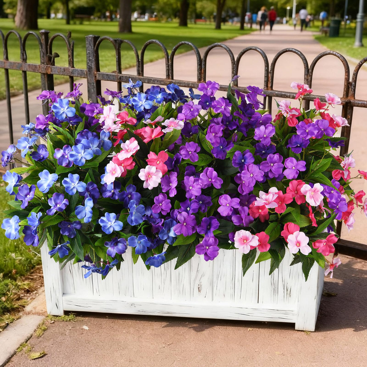 ZFProcess Artificial Fall Flowers for Outdoors Silk Fake Flowers Fall Decor