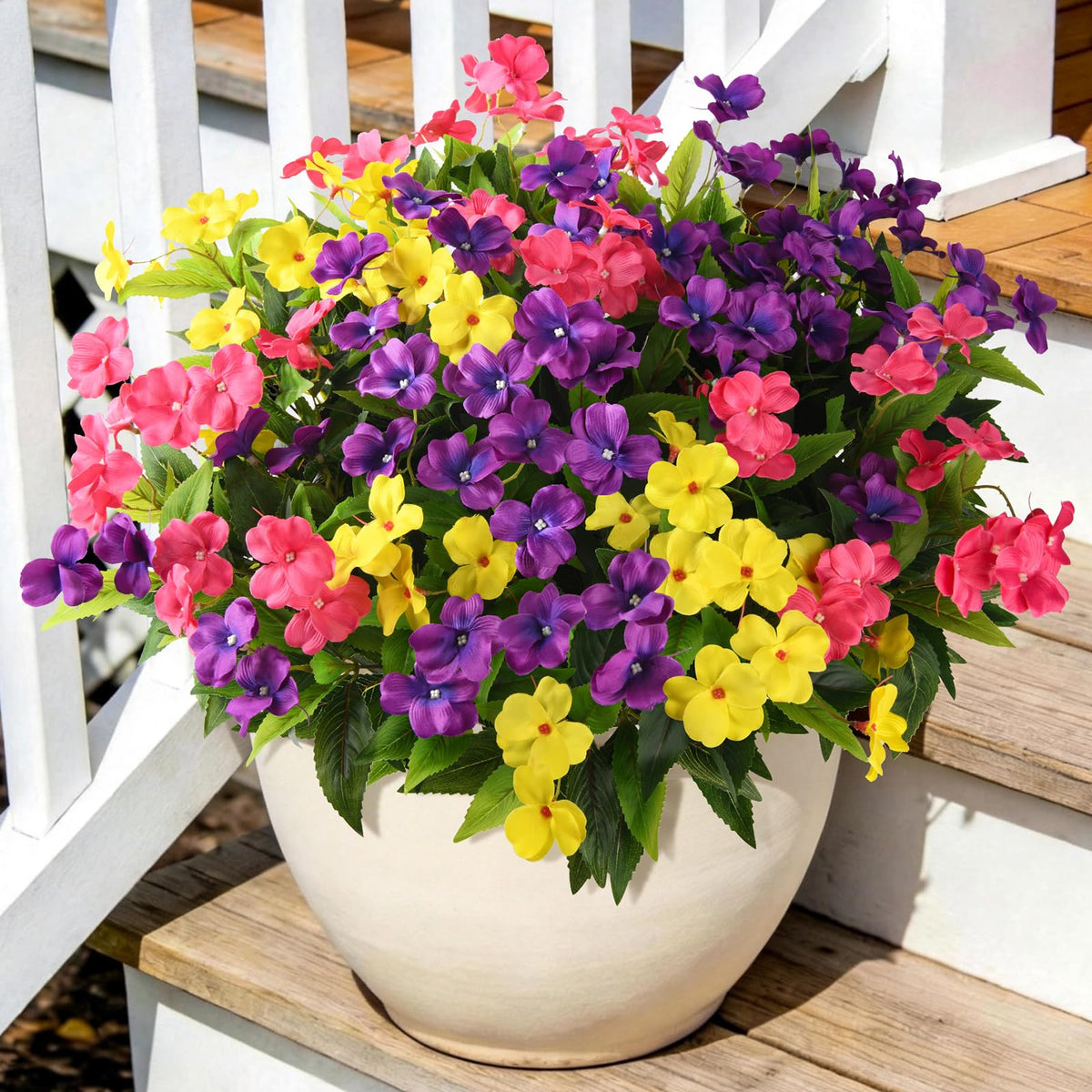 ZFProcess Artificial Fall Flowers for Outdoors Silk Fake Flowers Fall Decor