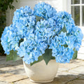 6 Bundles Hydrangea Artificial Flowers for Outdoors Silk Faux Hydrangeas
