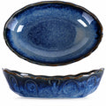 Blue Decorative Bowl, Blue Ceramic Bowl, Glaze Pottery Decor