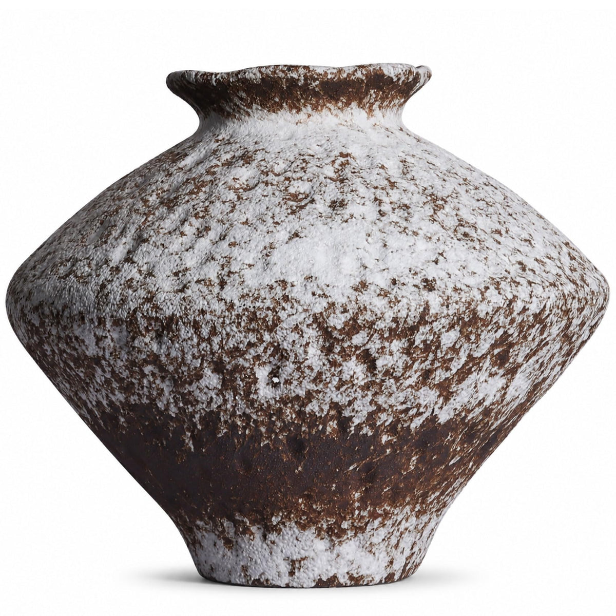 Wabi Sabi Rusty Vintage Vase, 6.3" Tall Wabi Sabi Decor Rustic Farmhouse Pottery Vase for Centerpiece, Textured Pottery Flower Vases for Home Decorative, Table, Living Room, Bedroom, Bathroom, Kitchen