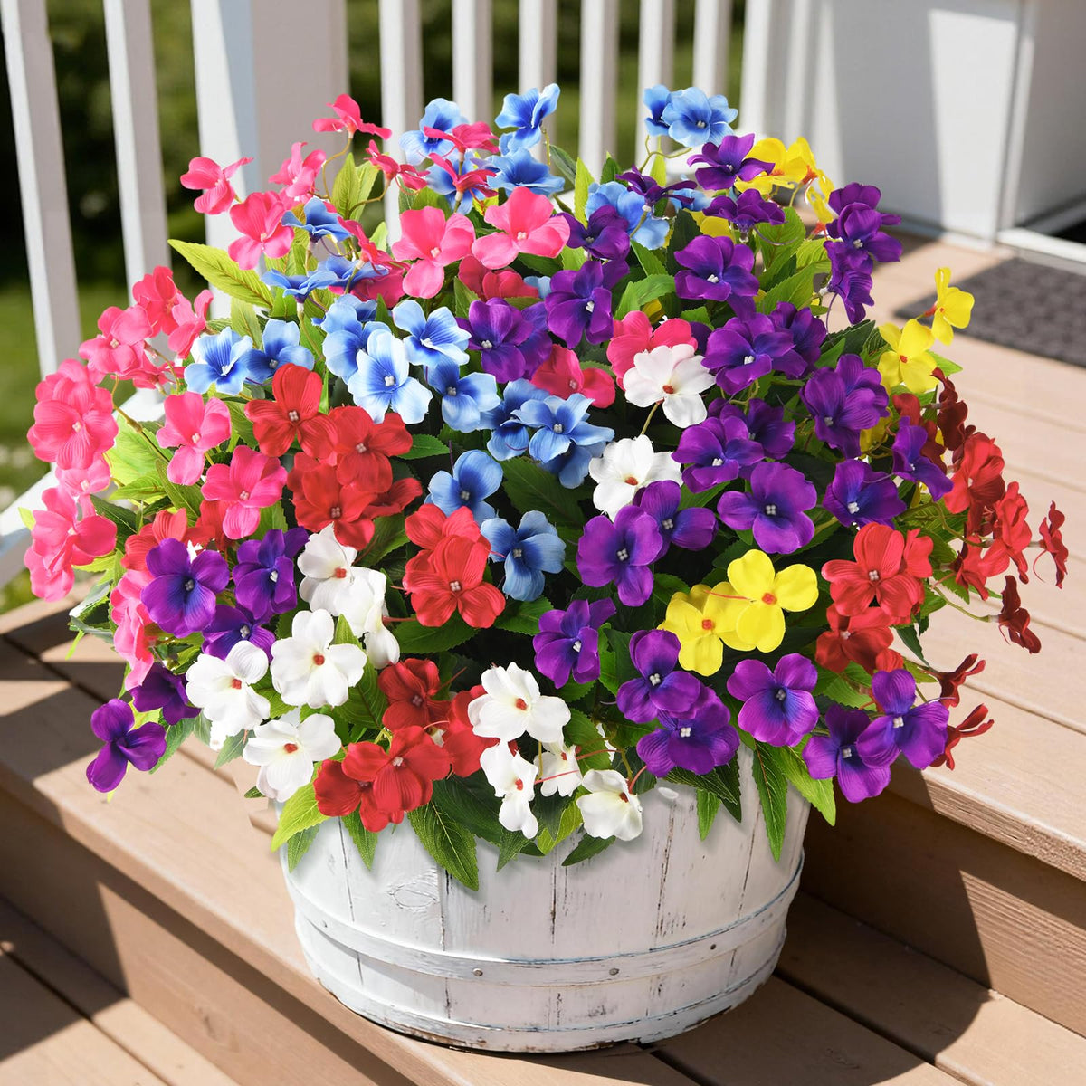 ZFProcess Artificial Fall Flowers for Outdoors Silk Fake Flowers Fall Decor