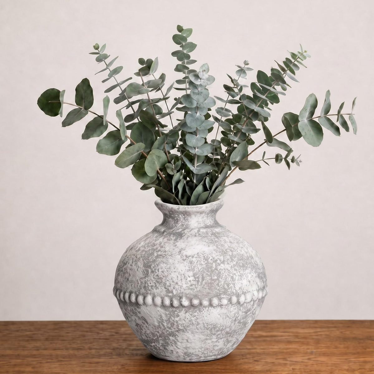 Sunddo Rustic Ceramic Vase for Flower, 8.5 Inch