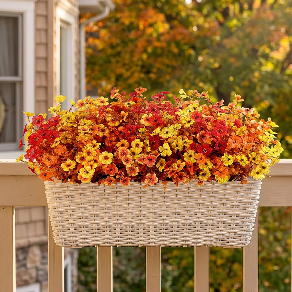 Lifewit Fall Artificial Flowers for Outdoor, Faux Flowers for Garden Decor