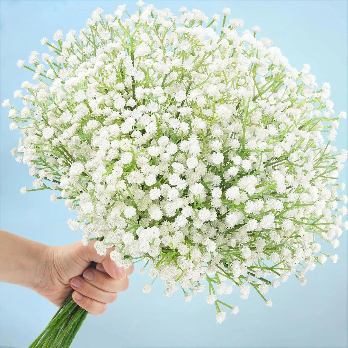 N&T NIETING Baby Breath Flowers Artificial Bulk, 10Pcs, Fall Pink Decor