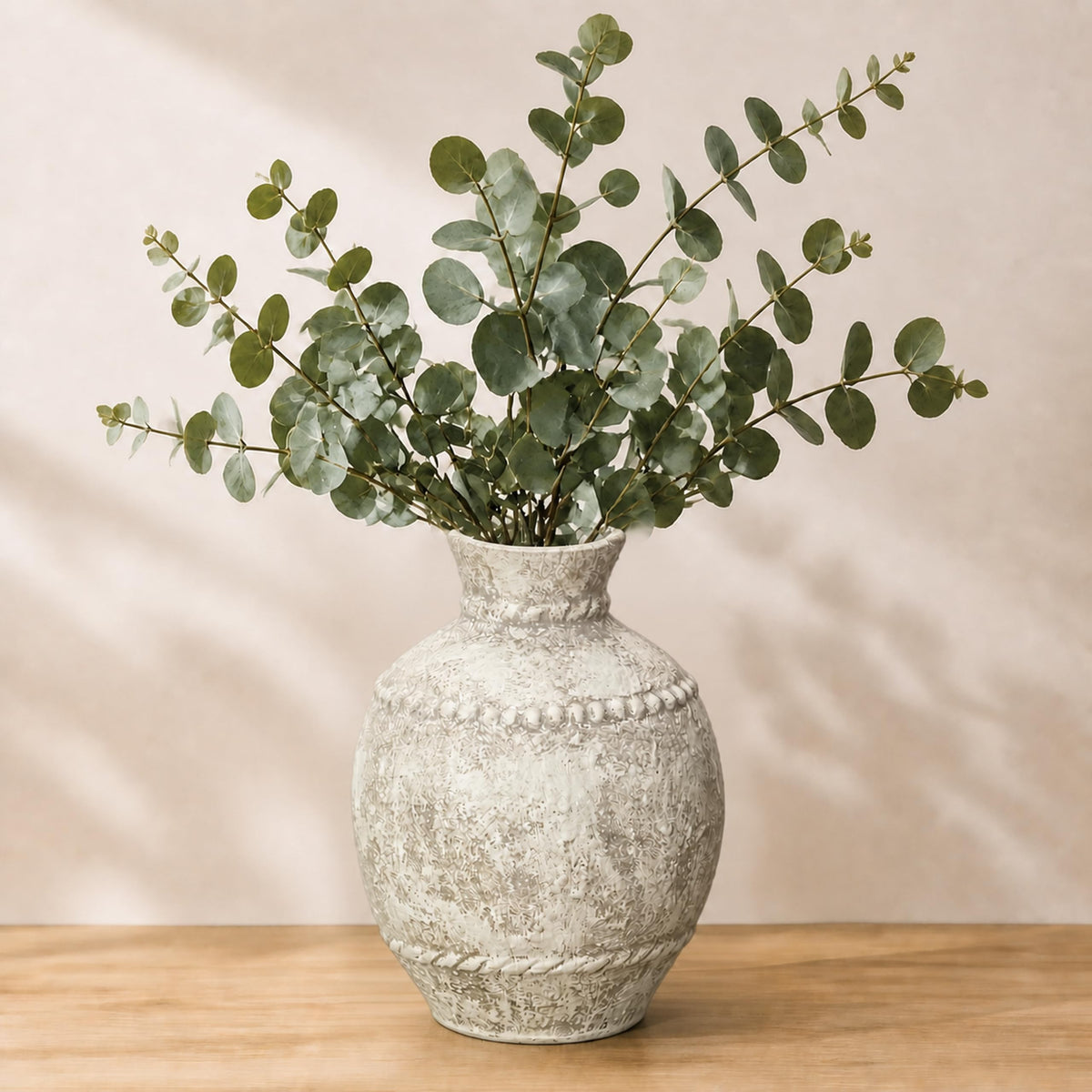 Sunddo Rustic Ceramic Vase for Flower, 8.5 Inch