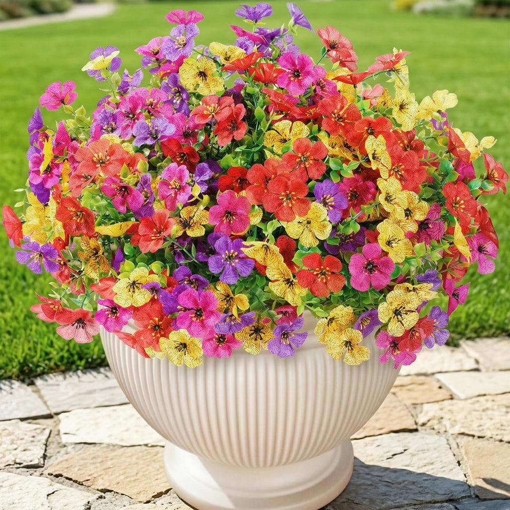 Lifewit Fall Artificial Flowers for Outdoor, Faux Flowers for Garden Decor