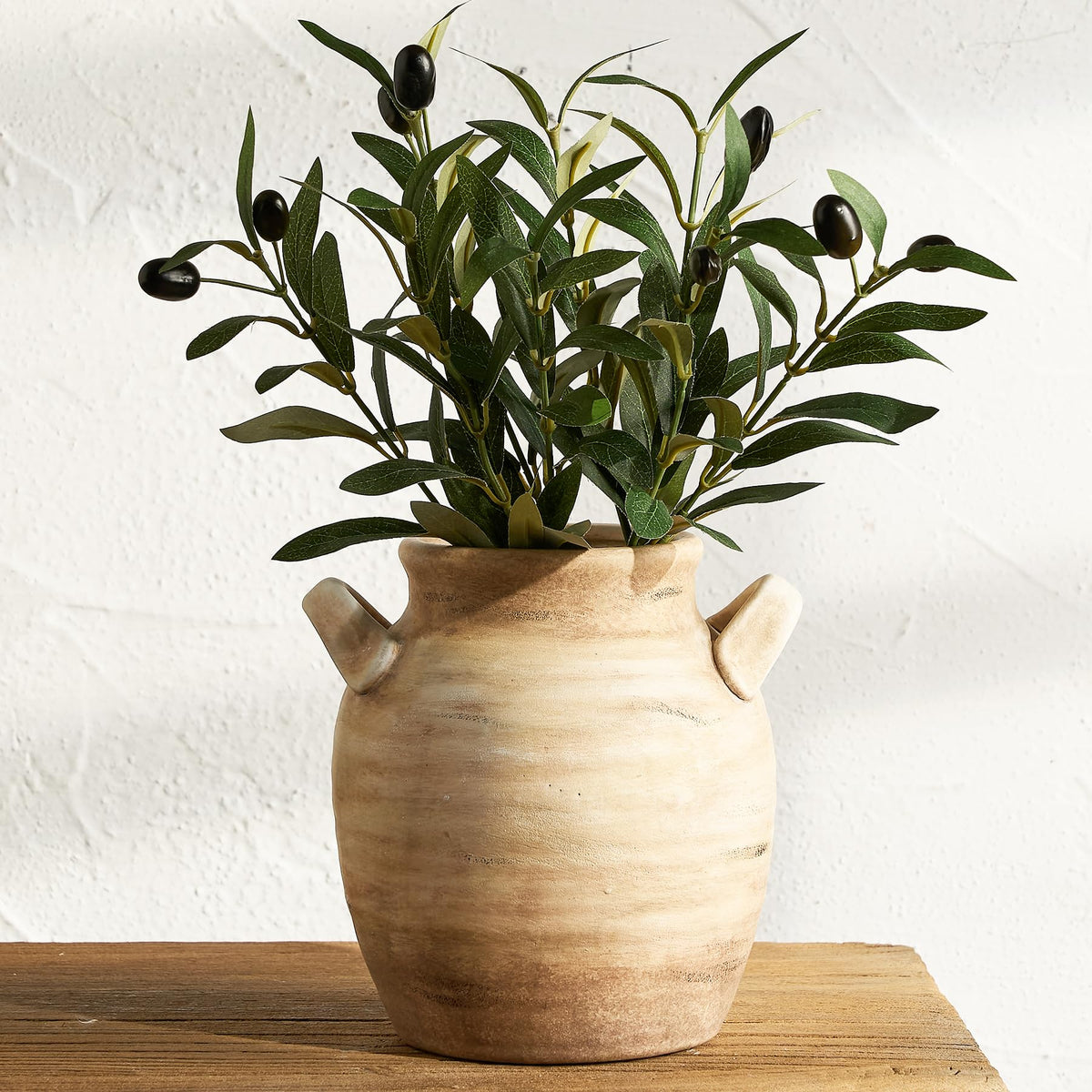 Vanselia Ceramic Flower Vase Home Decor Living Room Table Vases (12" Retro)
