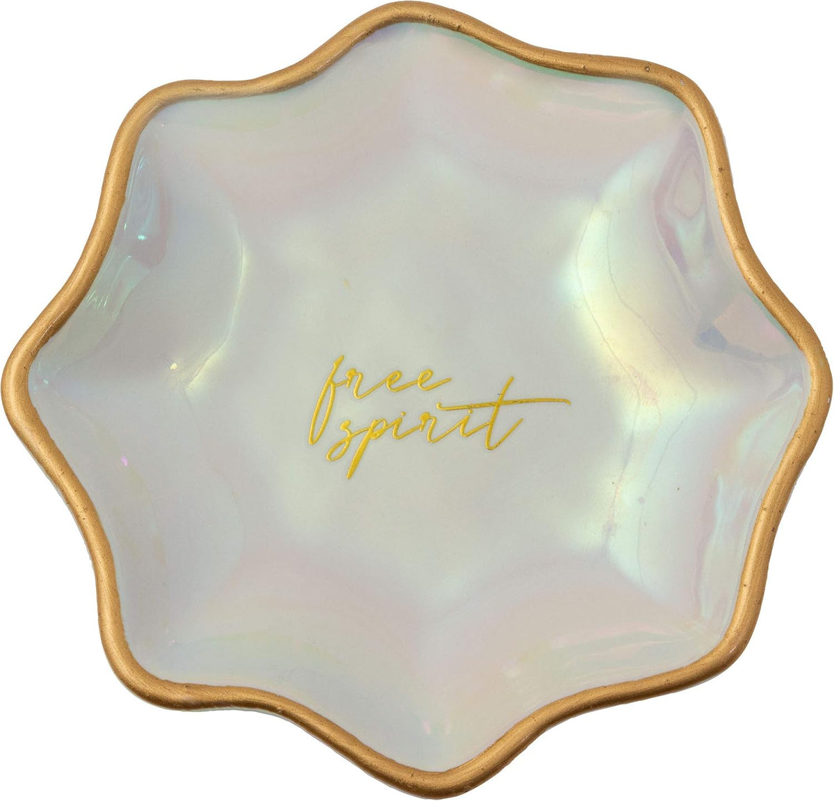 Karma Gifts Large Fluted Trinket Tray, White