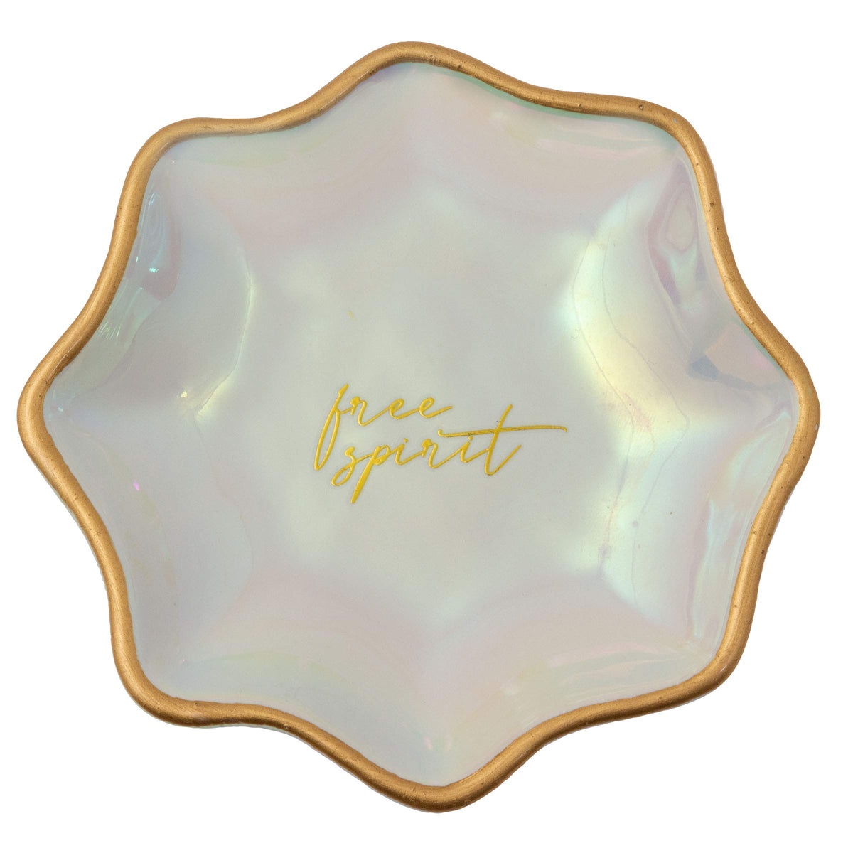 Karma Gifts Large Fluted Trinket Tray, White