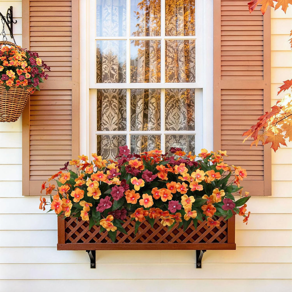 ZFProcess Artificial Fall Flowers for Outdoors Silk Fake Flowers Fall Decor