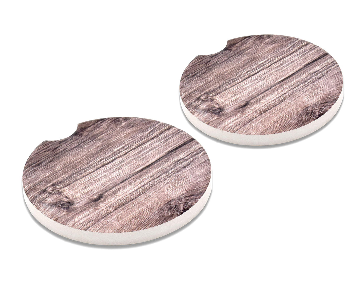 Elektroplate Steel Diamond Pattern Automotive Ceramic Coasters Set of 2