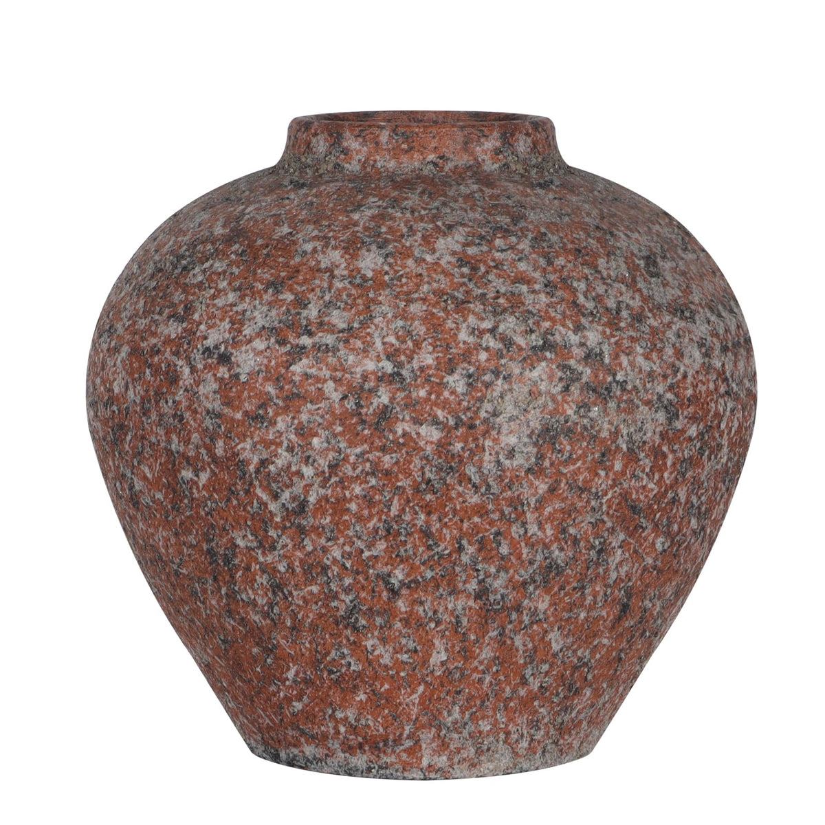 Cream Ceramic Flower Vase Speckled Bubble Glaze Home Decor