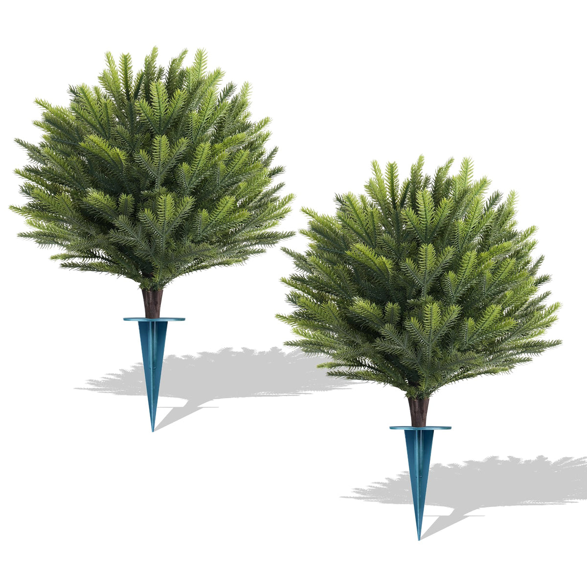 Artificial Boxwood Topiary Ball Lavender, Set of 2 UV Resistant