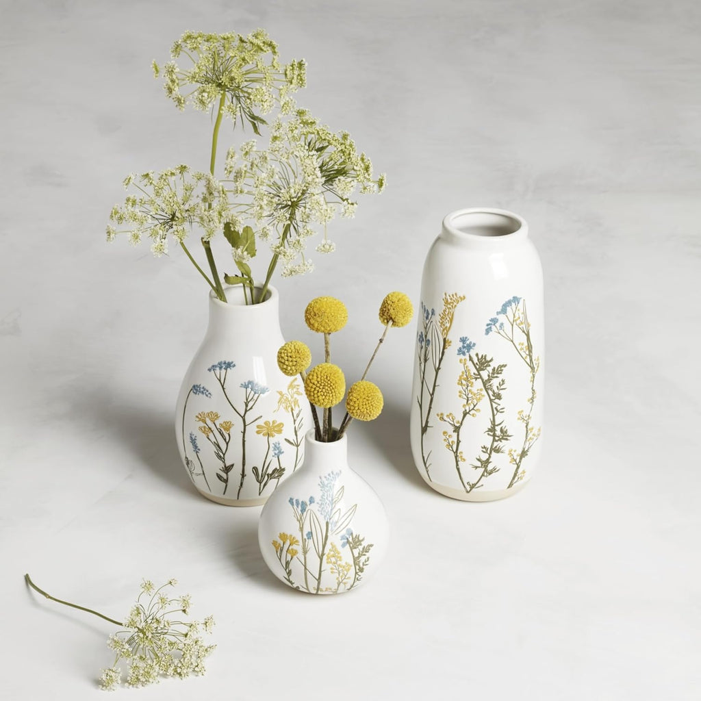 Lenox Wildflowers Large Porcelain Flower Vase, 48oz