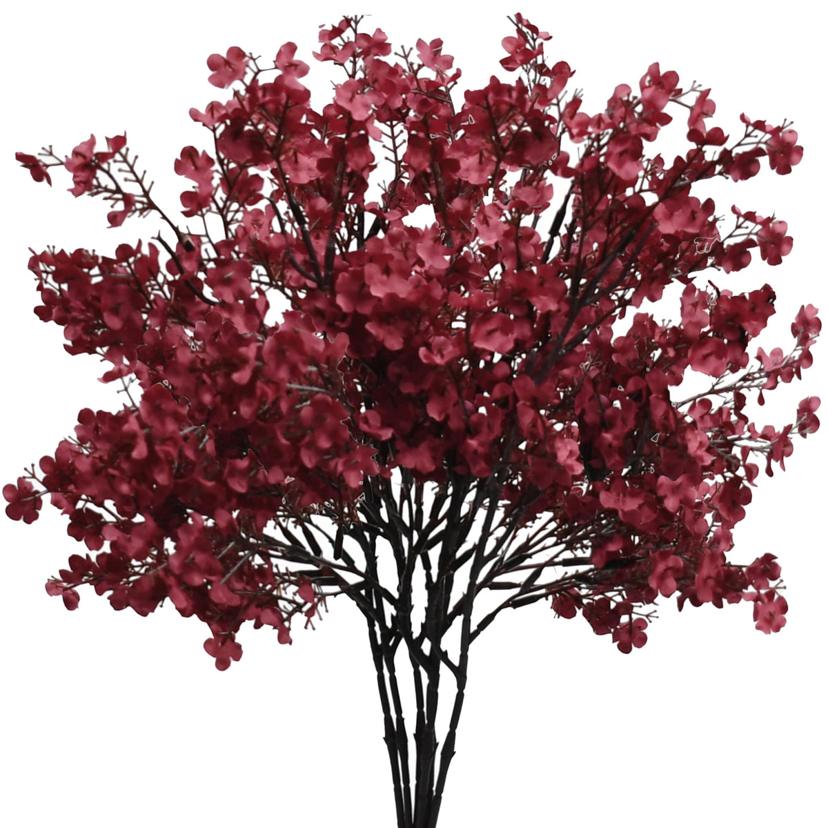 Mandy's 6 Bundles Artificial Light Brown Baby’s Breath Flowers