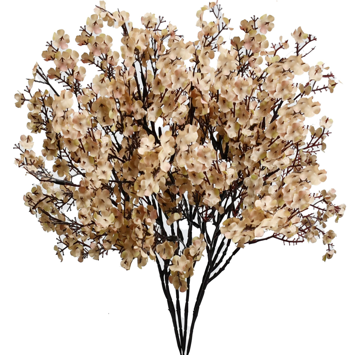 Mandy's 6 Bundles Artificial Light Brown Baby’s Breath Flowers