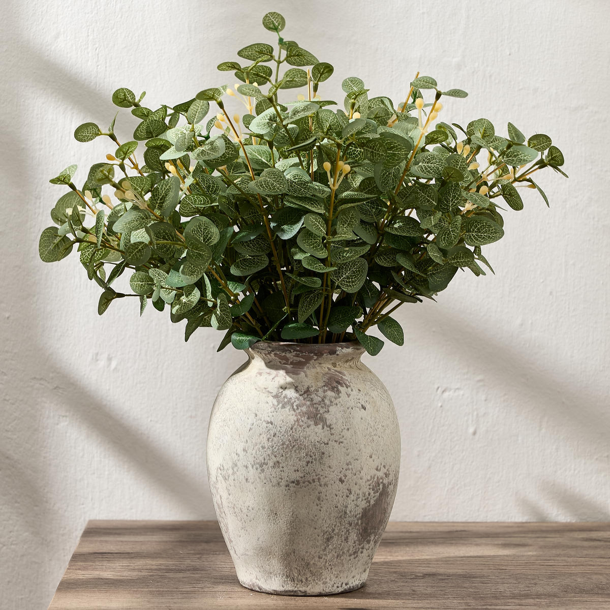 6.73" Ceramic Flower Decorative Antique Vase, Vintage Rustic Chinoiserie Floral Vase for Home Decor, Living Room, Bookshelf, Office, Entryway, Garden, Tuscan Decor, Chinoiserie Decor