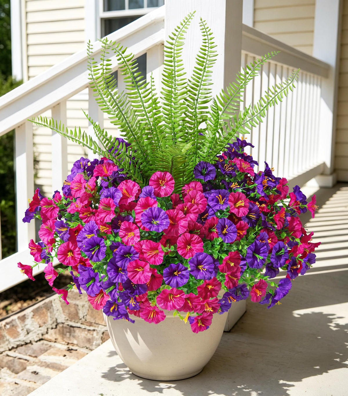 INSPRING Fall Artificial Mums for Outdoors 12 Pcs, UV Resistant Fall Flower