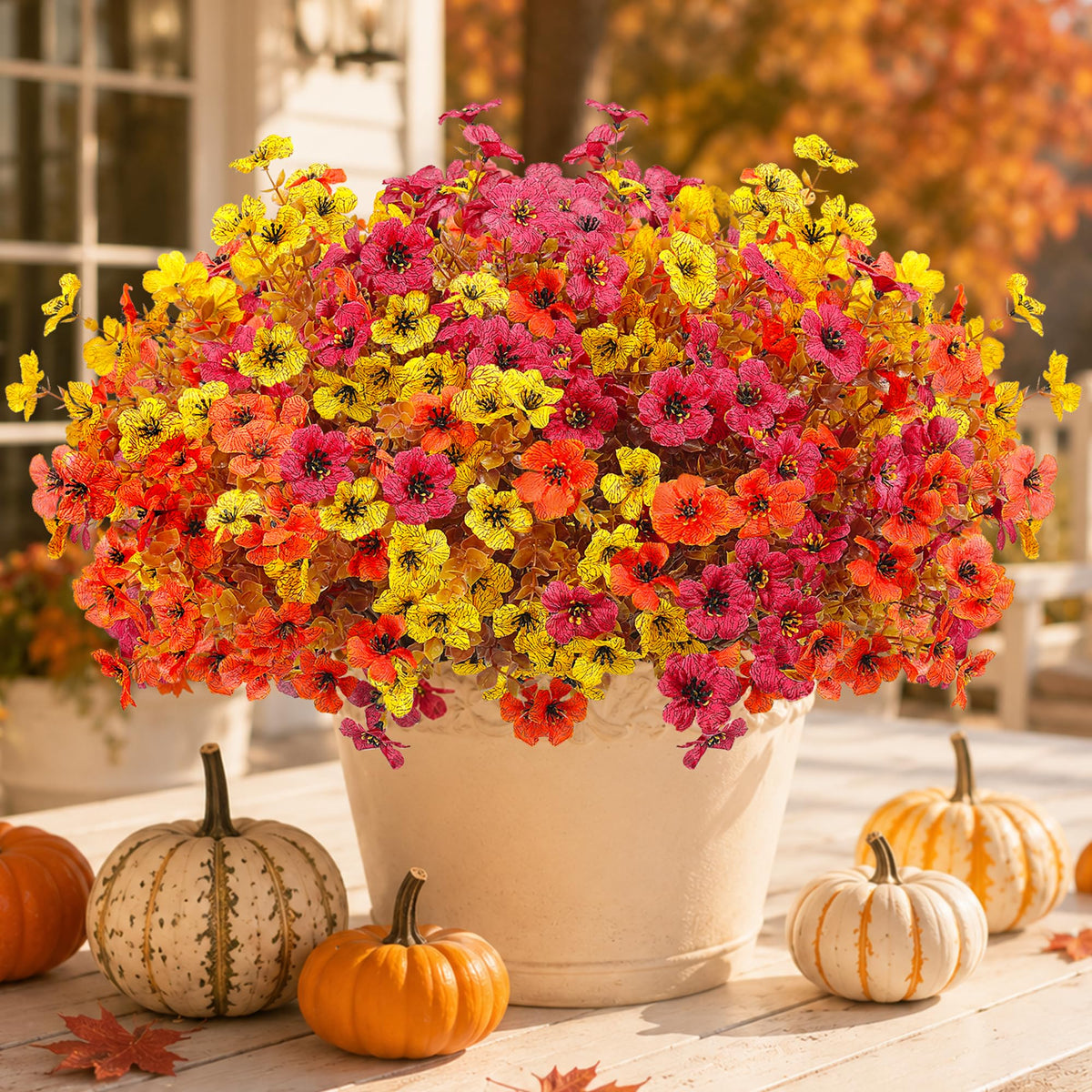 Artificial Flowers for Outdoors Fake Faux Flowers Plants Home Spring Decor