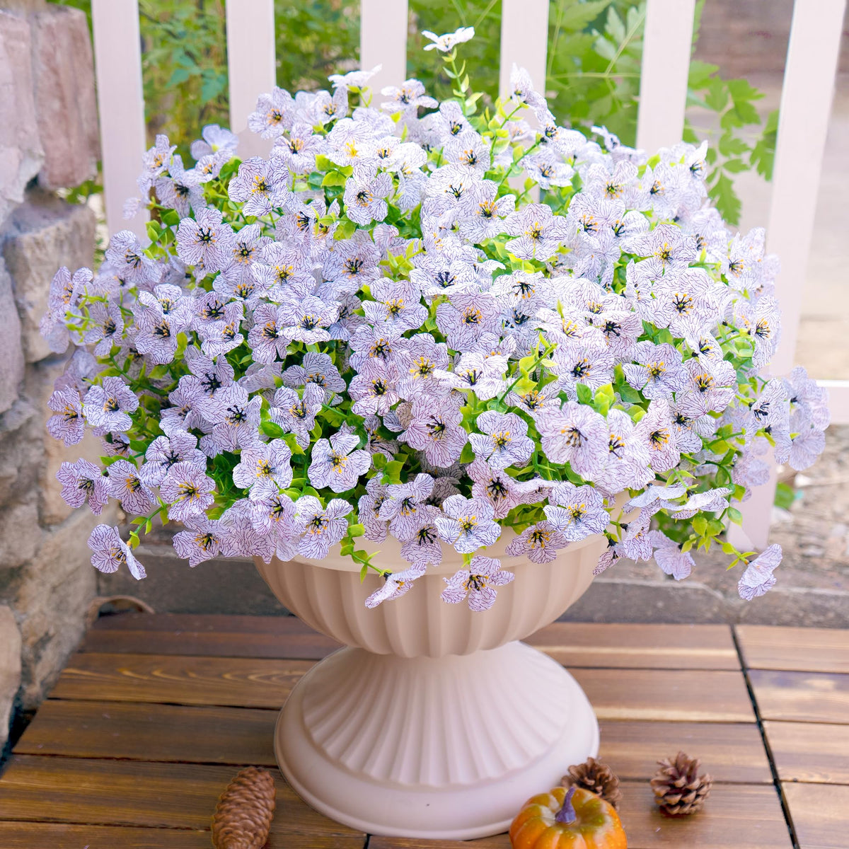 Artificial Flowers for Outdoors Fake Faux Flowers Plants Home Spring Decor