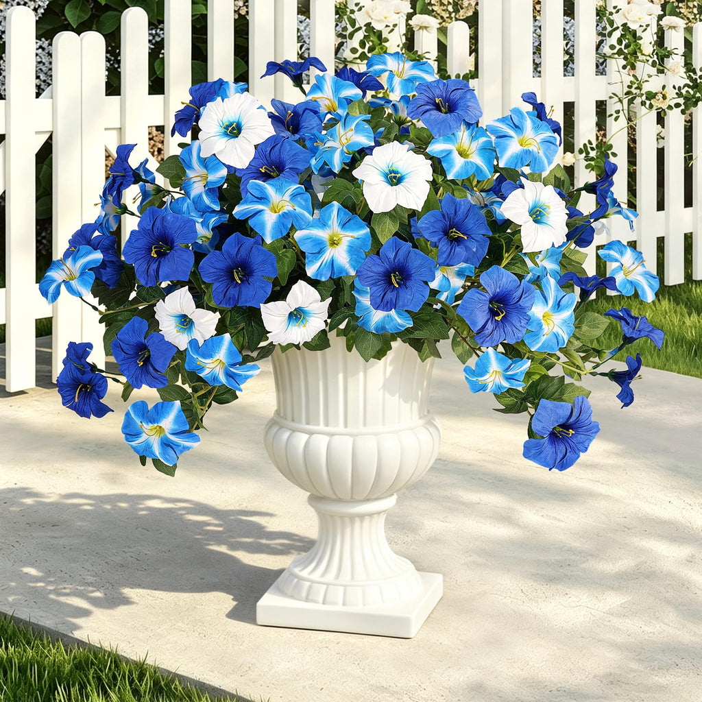 3 Pack Artificial Fall Petunia for Outdoors No Fade Fall Decor