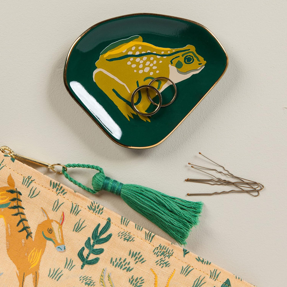 Danica Studio Boundless Frog Shaped Ceramic Trinket Tray