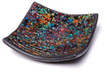 Red Co. Glass Mosaic Ceramic Catch-All Tray, Decorative Accent and Centerpiece Plate - Squared 8 inches